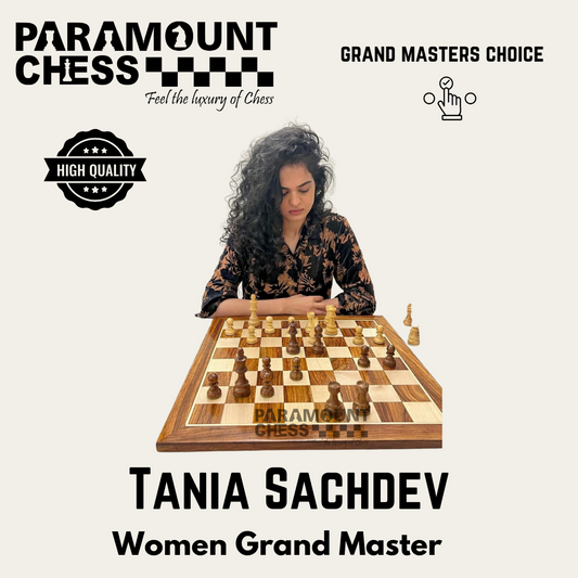 Grand Master Square Cornered Edition 21 inches Wooden chess board (Acacia wood & Maple wood) with 3.75″ wooden weighted chess pieces and drawstring Velvet chess pouch (Must buy for chess players)