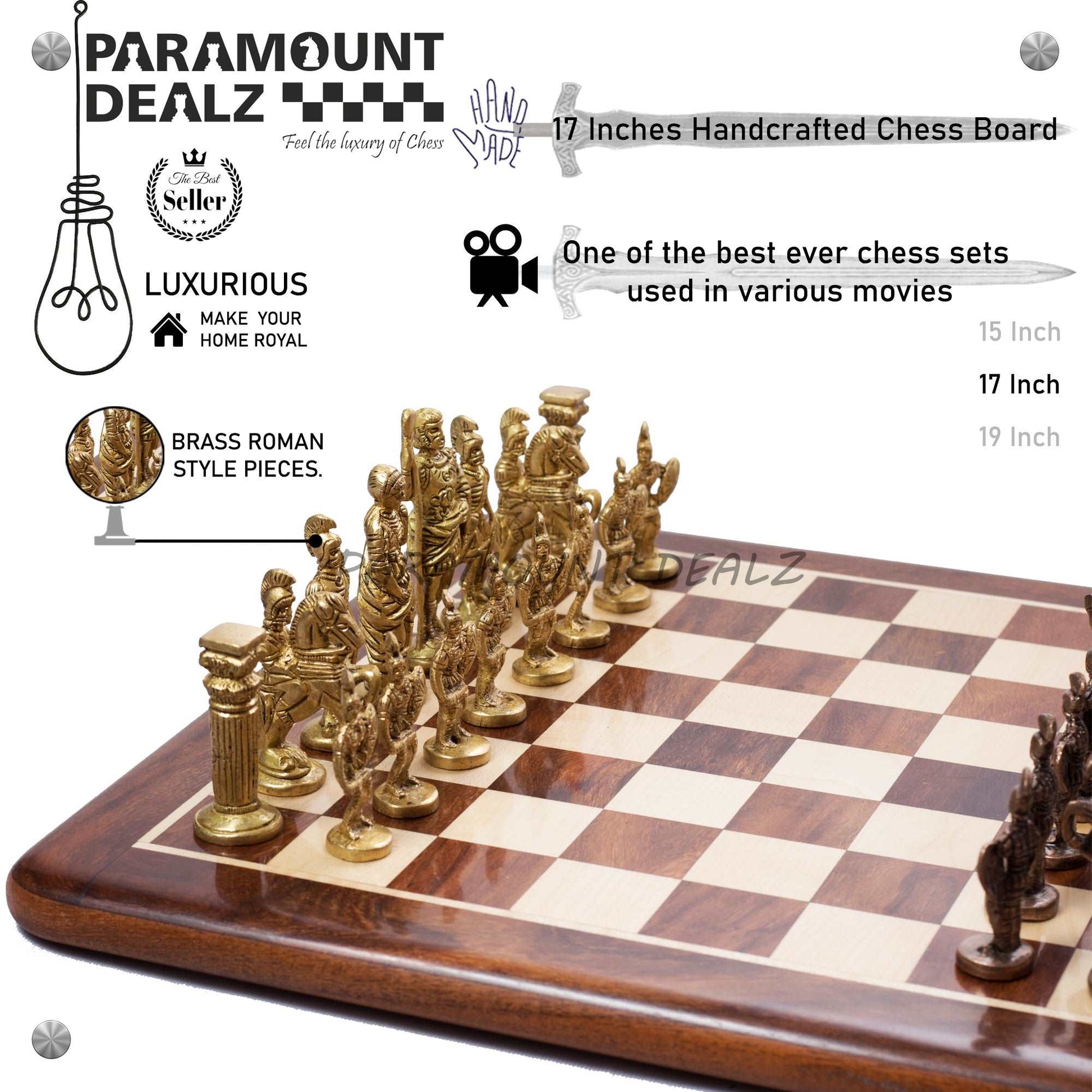 Handcrafted Brass Chess Set