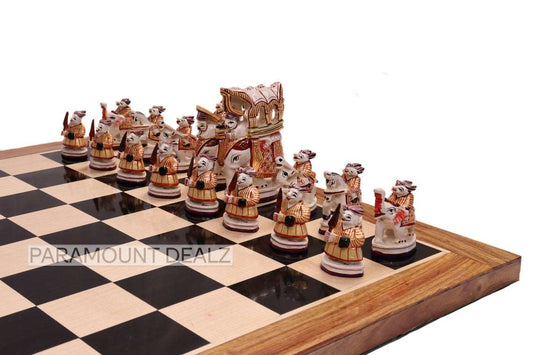 Paramount Dealz Royal Maharaja Handmade Chess Board Game Set - 21