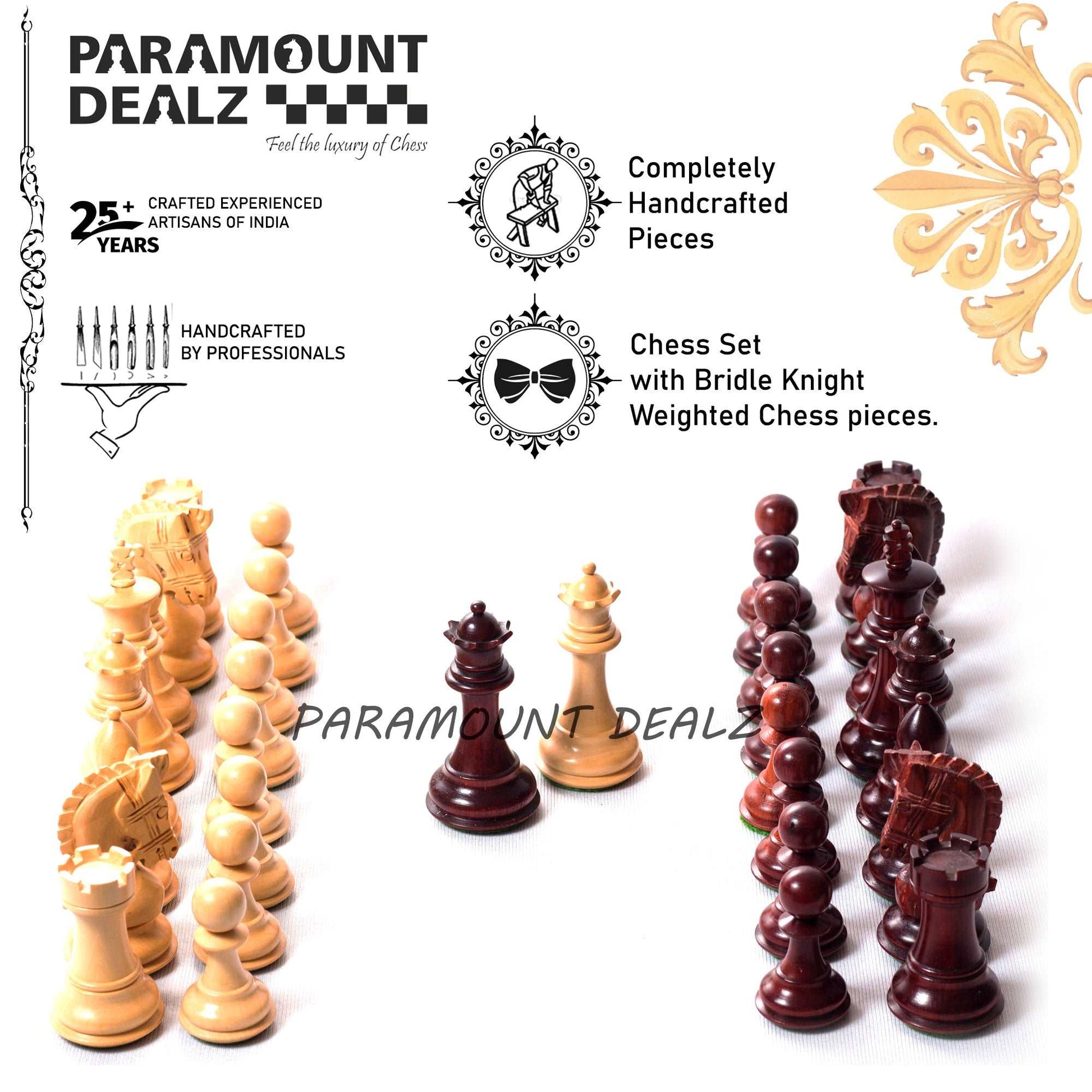 Wooden weighted Chess Pieces