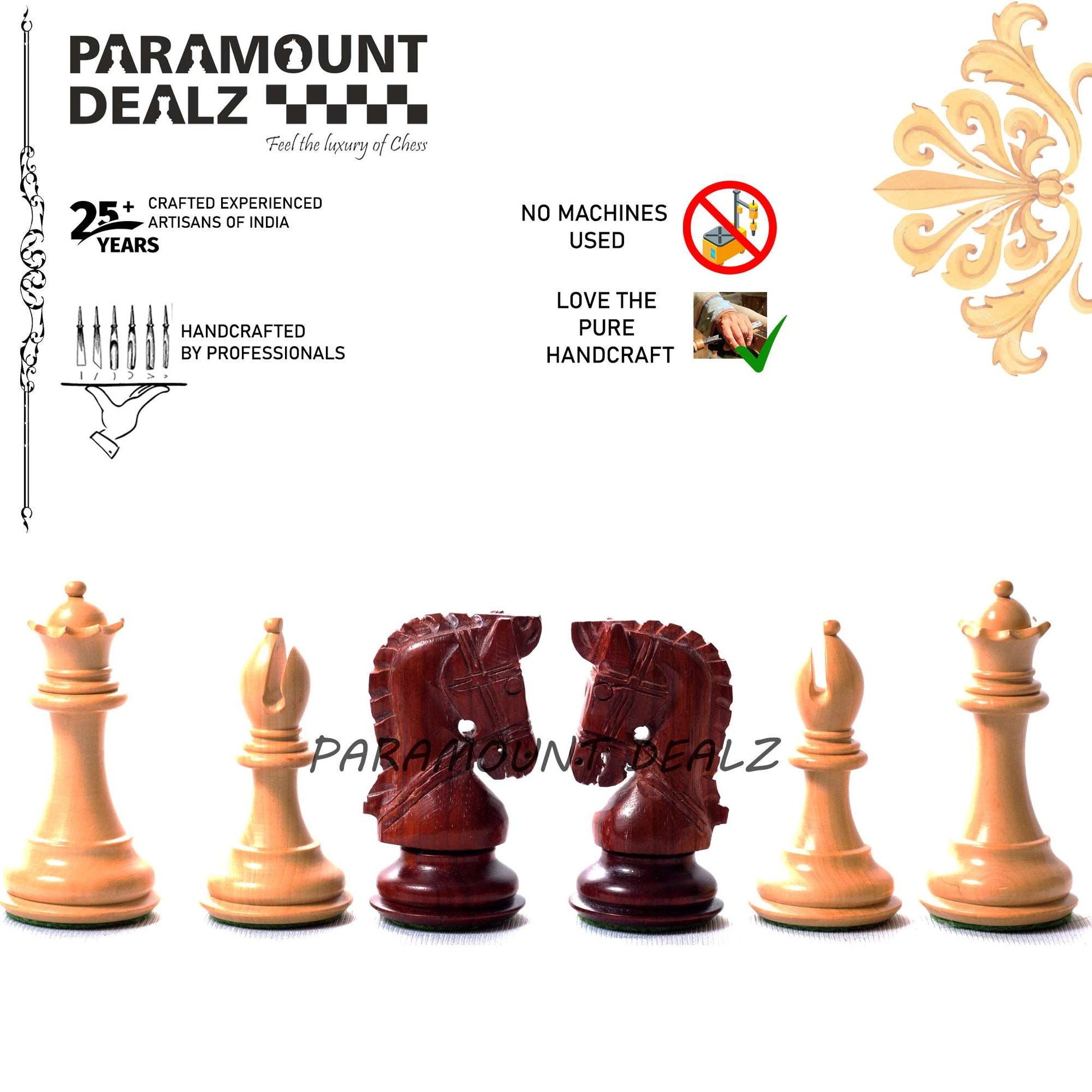 Wooden weighted Chess Pieces