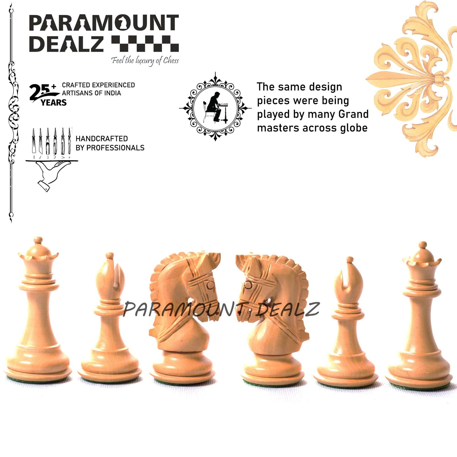 Wooden weighted Chess Pieces