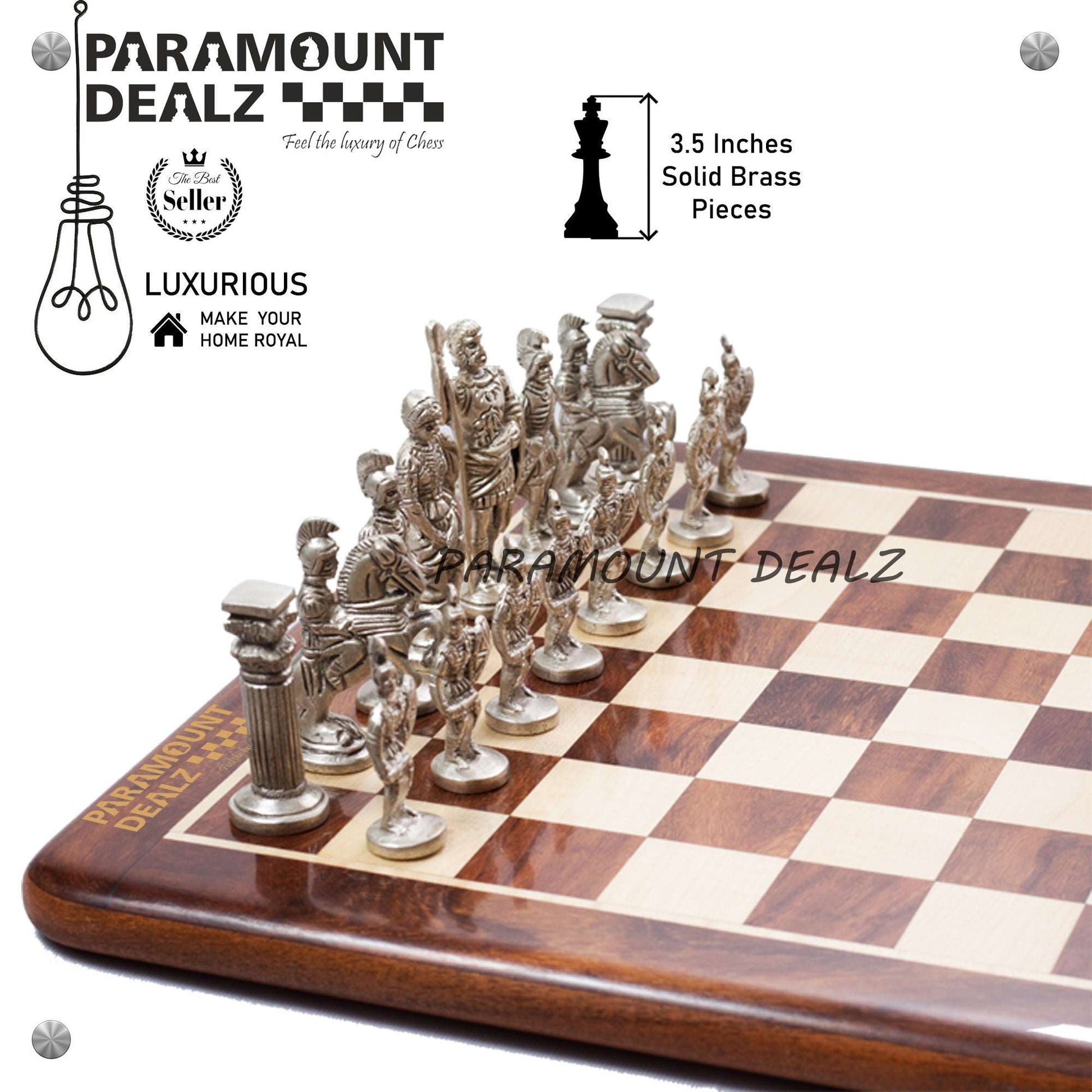 Handcrafted Brass Chess Set