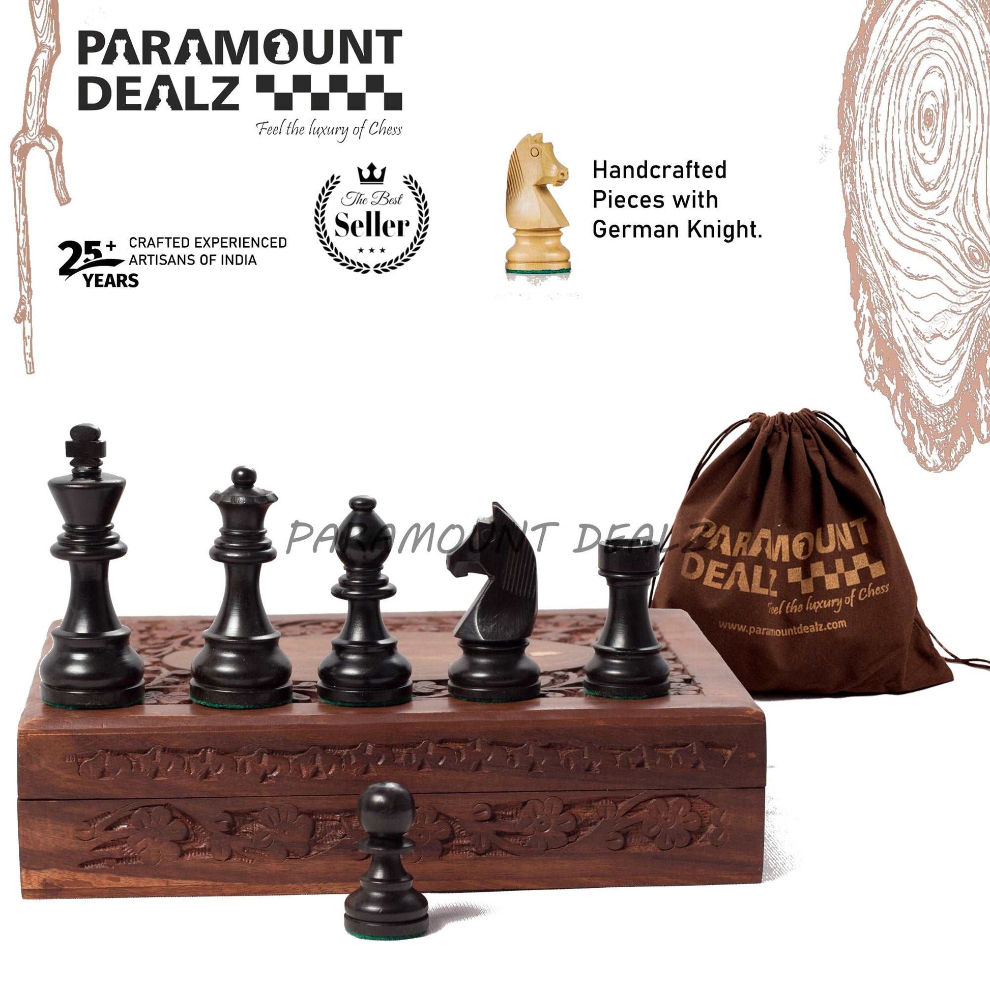 Wooden Chess Pieces set