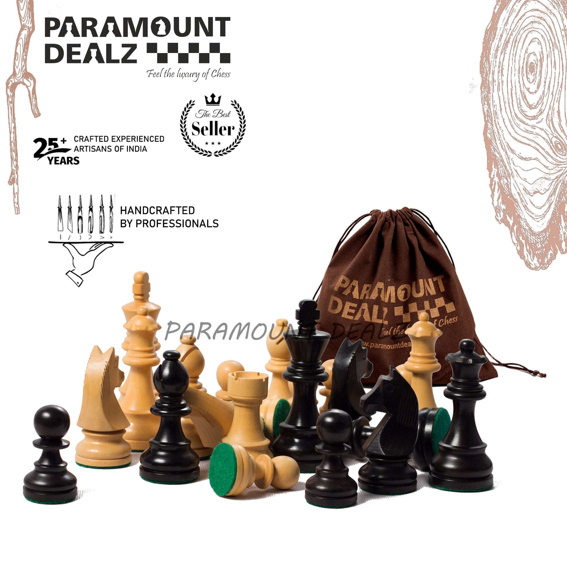 Wooden Chess Pieces set