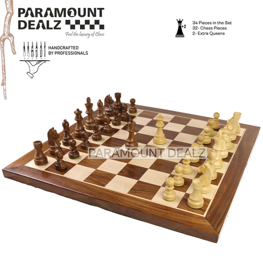 Grand Master Staunton Tournament Chess Set Pieces King Size: 