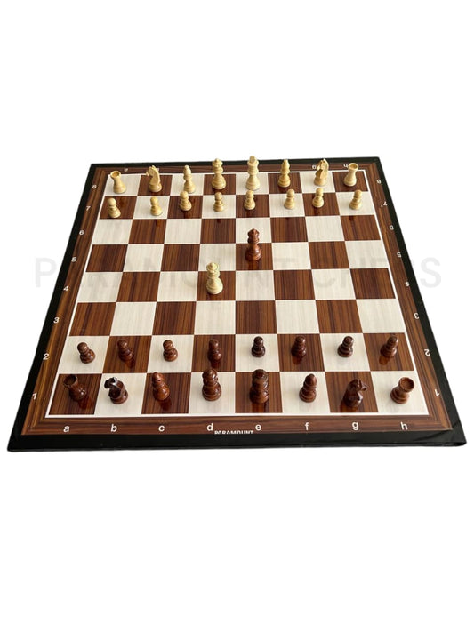 ✨ Discover the Elegance of Our Wooden Laminated Chess Board with 3-Inch Wooden Elite Pieces! ♟️