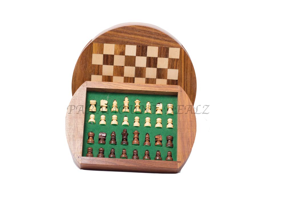 Premium Wooden Handcrafted 7" Drawer Chess Set