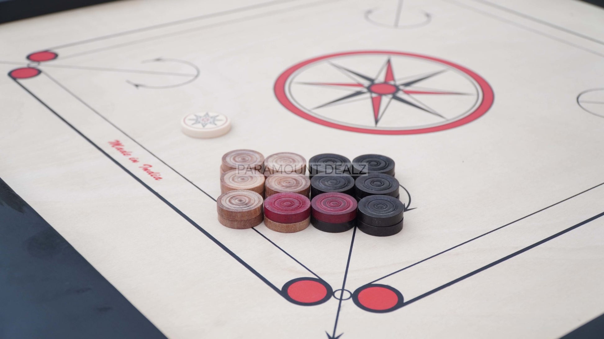THOR SERIES PROFESSIONAL CARROM BOARD WITH CARROM COINS
