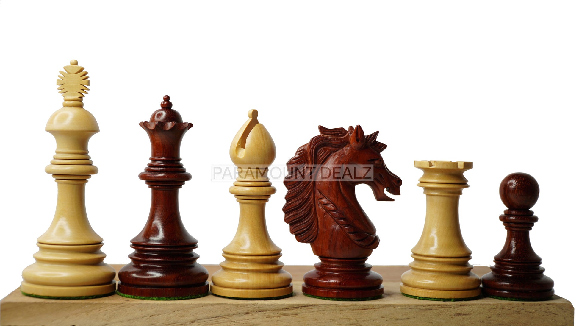 WOODEN CHESS PIECES SET