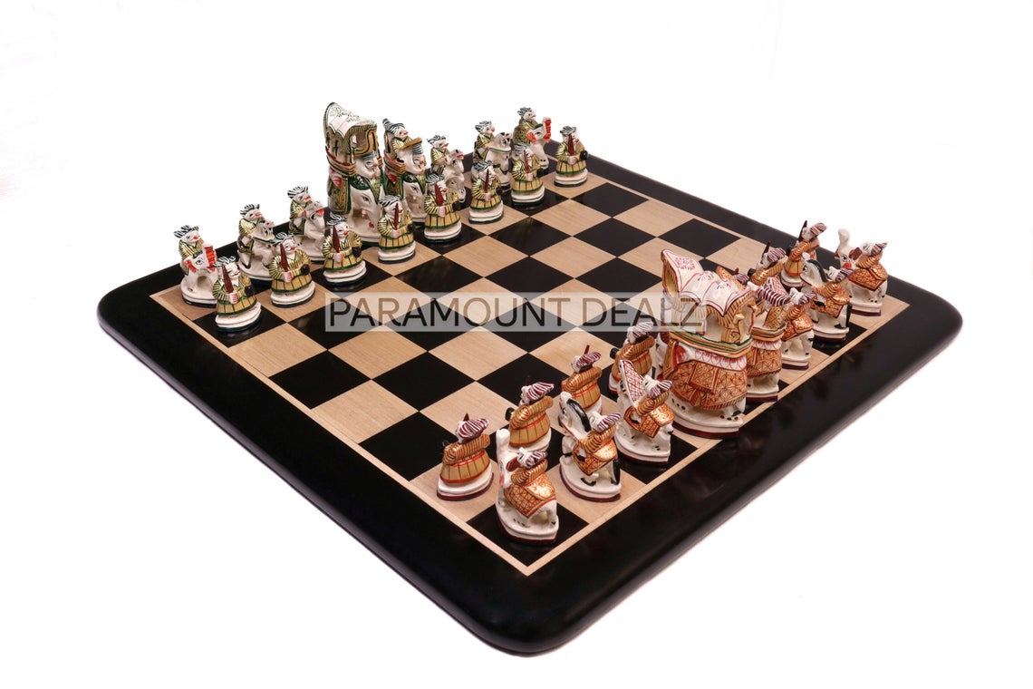 Paramount Dealz Royal Maharaja Handmade Chess Board Game Set