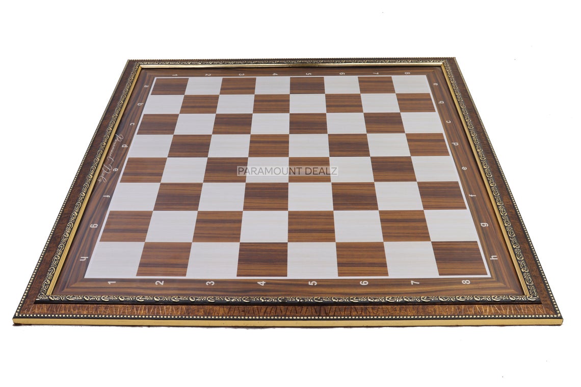 Wooden Laminated 21" Chess Board Game Set