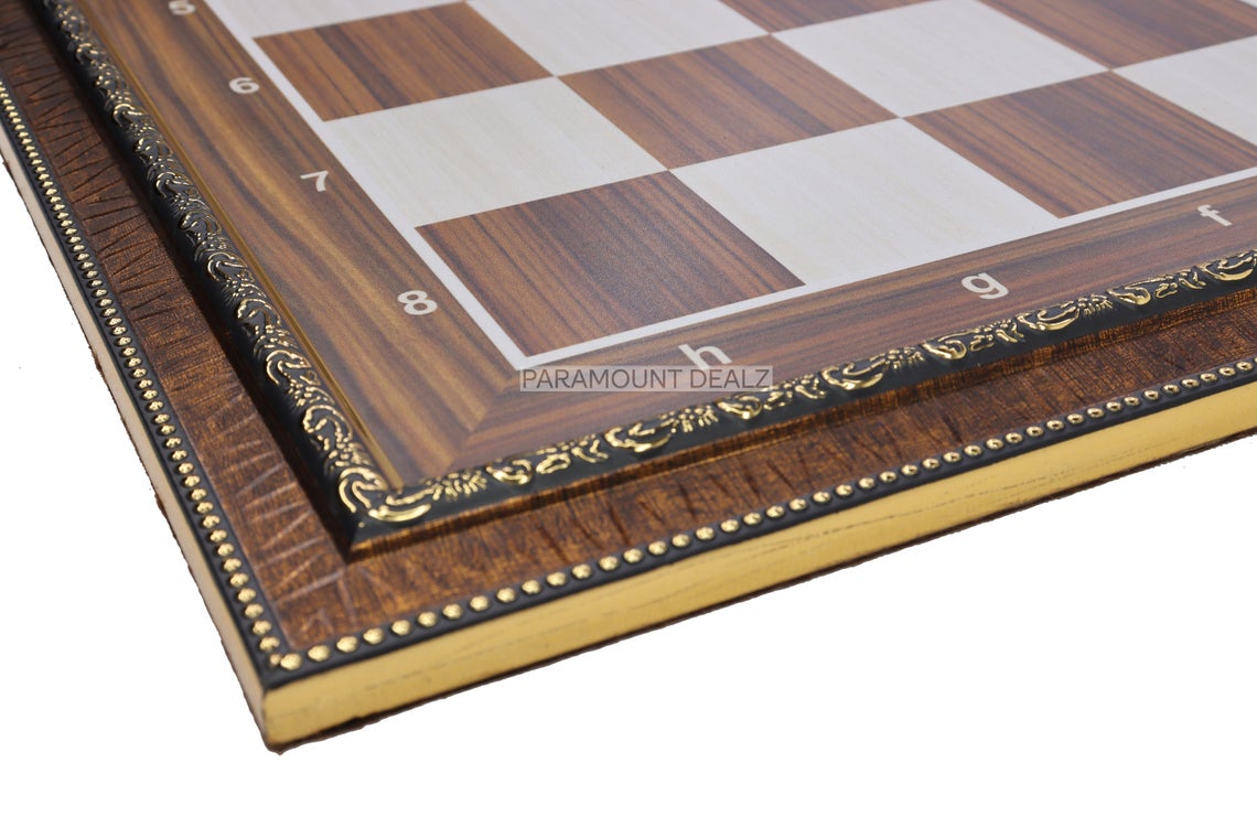 Wooden Laminated 21" Chess Board Game Set