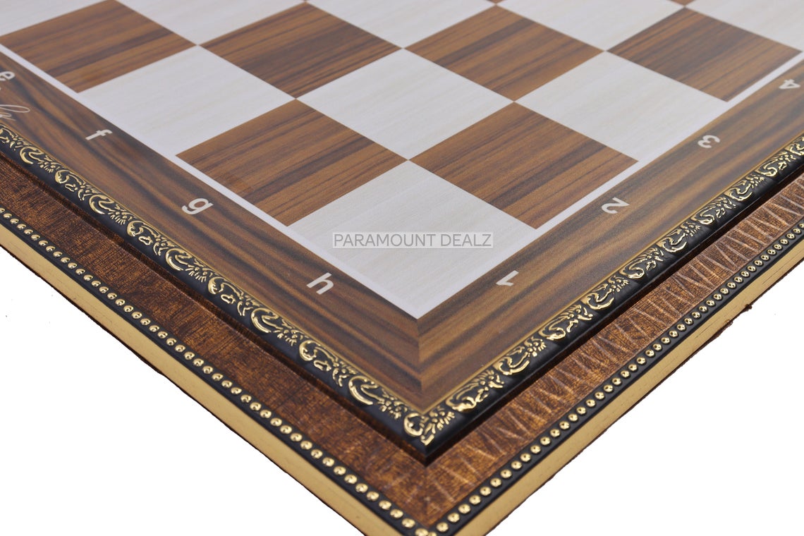 Wooden Laminated 21" Chess Board Game Set