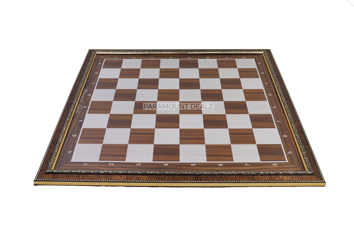 Wooden Laminated 21" Chess Board Game Set