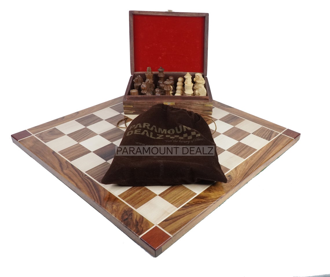 Personalized Wooden Chess Board Game Set