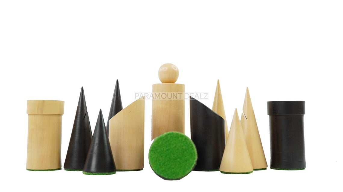 King Size Wooden Chess Pieces Set