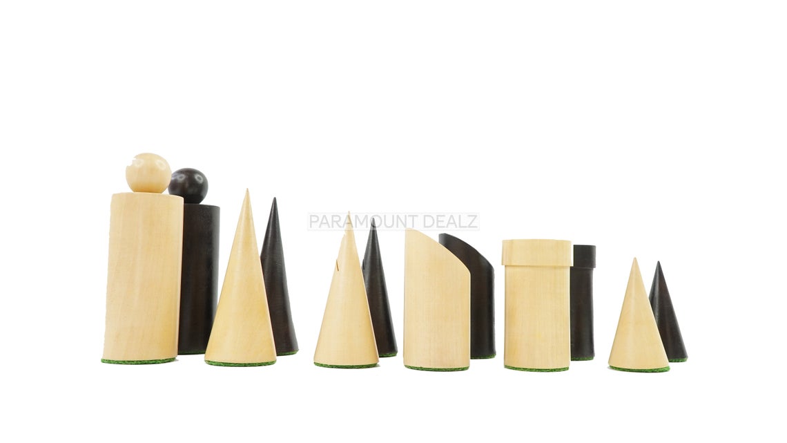 King Size Wooden Chess Pieces Set